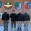 Afganistan, odsłonięcie emblematu 9BKPanc.