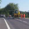 Wypadek na E7 w Strzegowie – motocyklista zderzył się z busem