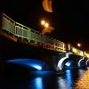 Ełk: Podświetlony most