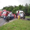 Wypadek na krajówce w Sampławie