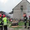 Pożar stolarni w Mortęgach