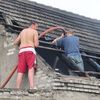 Pożar obory w Łążynie