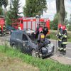 Pożar samochodu w Lubawie