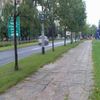 Chodnik na Dworcowej w Olsztynie