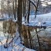 Zimowe krajobrazy: Jezioro Nidzkie i rzeka Nidka