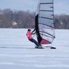 Windsurfing zimowy jezioro Niegocin