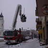 Zobacz akcję mławskich strażaków na Stary Rynek!