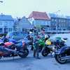 Motocykliści w centrum Mławy