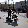 Cinquecento na drzewie – pokaz ratownictwa z udziałem mławskiej policji, straży pożarnej i miejskiej 