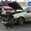 Zderzenie aut na skrzyżowaniu Jagiełły i Obwodowej w Giżycku