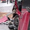 Wypadek busa pod Strzegowem. Cztery osoby ranne 