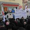 Demonstracja pod Urzędem Wojewódzkim