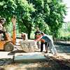 Prace porządkowe na cmentarzu zachodnim w Kandytach w latach 2000-2004