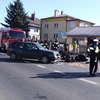 Wypadek na Warszawskiej. Motocyklista trafił do szpitala 