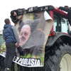 Strajk rolników na ulicach Pisza