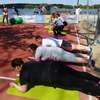 Trening przy plaży miejskiej. Olsztynianie są aktywni 