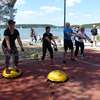 Trening przy plaży miejskiej. Olsztynianie są aktywni 