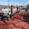 Trening przy plaży miejskiej. Olsztynianie są aktywni 