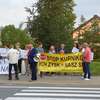 Protest przeciwko kurnikom w Uniszkach Zawadzkich 