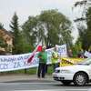 Protest przeciwko kurnikom w Uniszkach Zawadzkich 