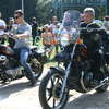 Motocykliści na plaży. VIII Zjazd Miłośników Yamahy Virago 