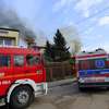 Pożar dwóch domów na Okólnej w Mławie