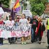 Demonstracja w obronie ul. Dąbrowszczaków w Olsztynie 