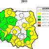 Występowanie w Polsce fuzariozy na kolbach kukurydzy w latach 2008-2016