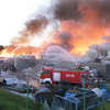 Pożar w sortowni śmieci w Olsztynie