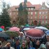 Protest mieszkańców Ełku w sprawie podwyżej czynszów w SM 