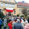 Protest mieszkańców Ełku w sprawie podwyżej czynszów w SM 