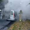 Grzechotki: Pożar auta