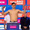 FEN 45: ceremonia ważenia przed walką Patryk Duński — Magomed Tsitsaev, fot. FEN